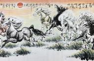 走进陈天祥的书画世界：国画八骏图的灵感与技巧