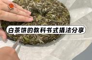 教科书般的白茶撬茶饼教学，跟着学就能掌握